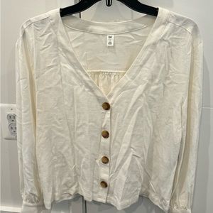 NWT off white button up top size L